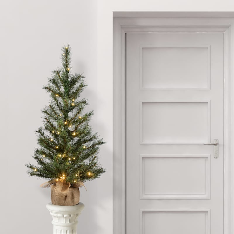 National Tree Company 3 ft. Frosted Ontario Pine Tree