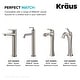 preview thumbnail 55 of 69, KRAUS Pop-Up Drain for Vessel Bathroom sink