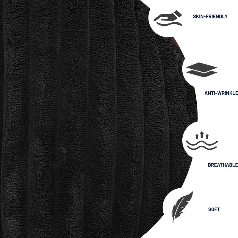 Modular U-Shaped Sectional Sofa with Reversible Chaise, Oversized Corduroy Boneless Cloud Sofa, Comfy Upholstered 4 Seat Sofa