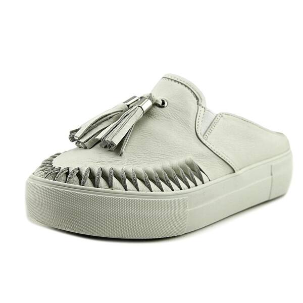 Shop J Slides Andie Women Round Toe Leather White Mules Overstock 16804134