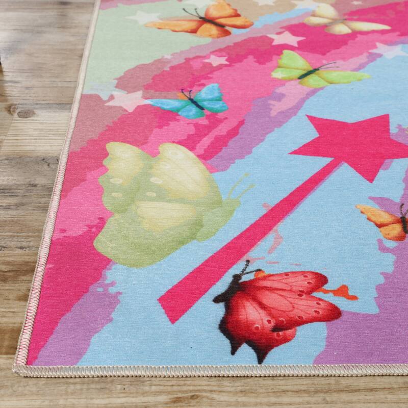 Superior Butterfly Kids Indoor Area Rug