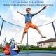 preview thumbnail 7 of 17, Gymax 12FT Trampoline Spring Cover w/Split Design Waterproof Surface