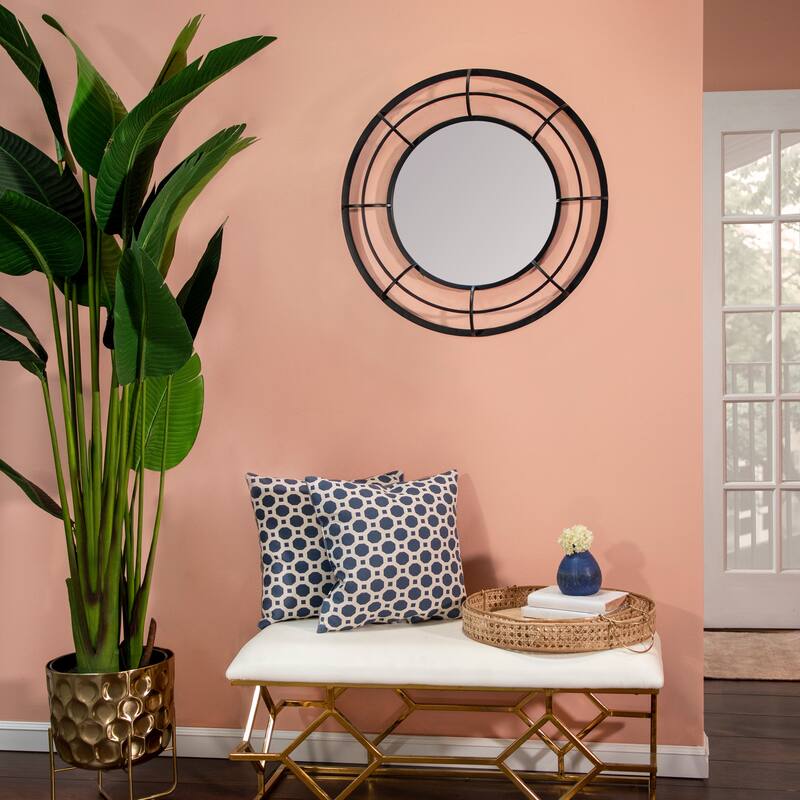 Sagebrook Home Round Wall Mirror - 28" x 3" x 28"