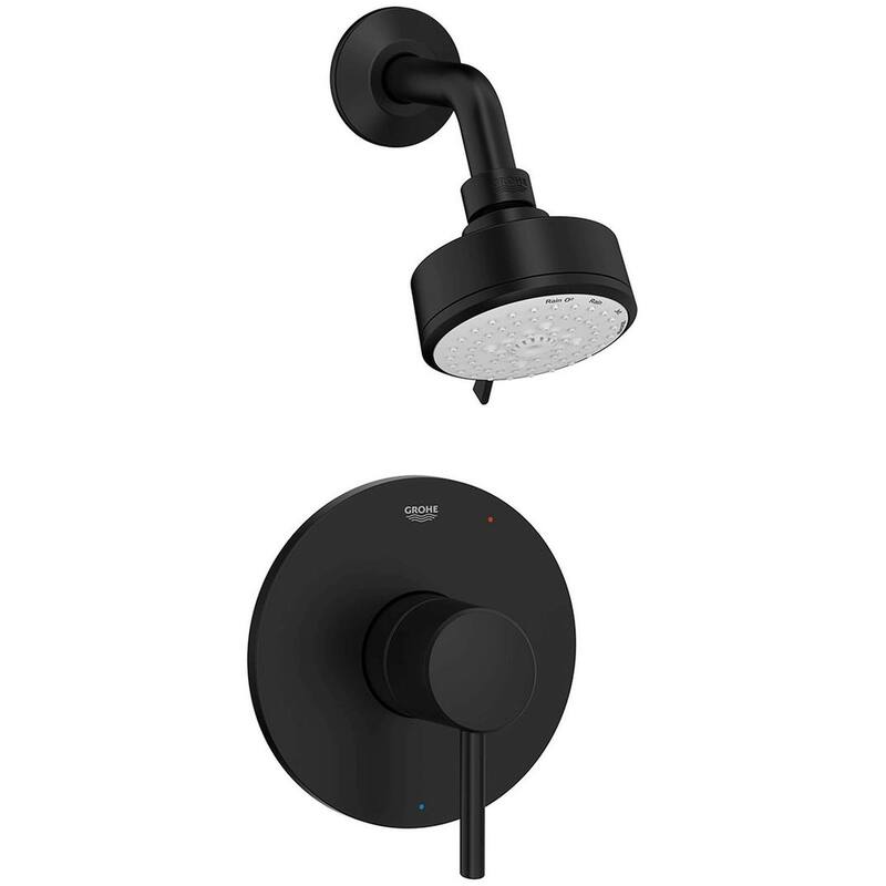 Grohe 10 249 5 Concetto Shower Only Trim Package with 1.75 GPM Multi - Matte Black