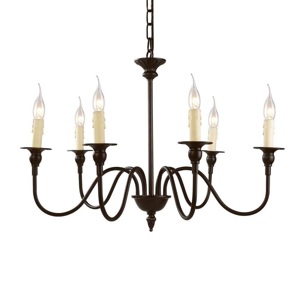 6 light Candle Candlelabra Chandeliers - Chandeliers For Bedrooms by Overstock.com