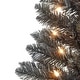 preview thumbnail 4 of 4, Puleo International 6 ft. Pre-Lit Black Carson Pine Artificial Christmas Tree