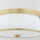 preview thumbnail 6 of 5, Quorum International 3203-16 Wallinger 3 Light 16" Wide Flush Mount
