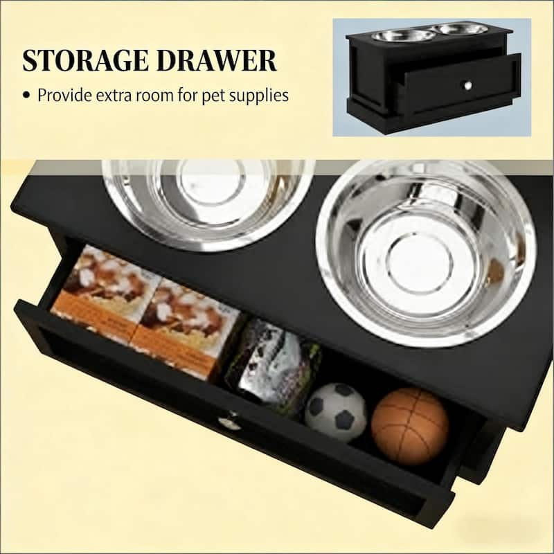 Pet Food Bowl Dog Feeding Station