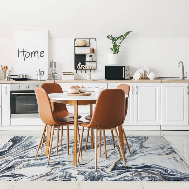 Luxe Weavers Marble Abstract Pattern Area Rug for Living Rooms
