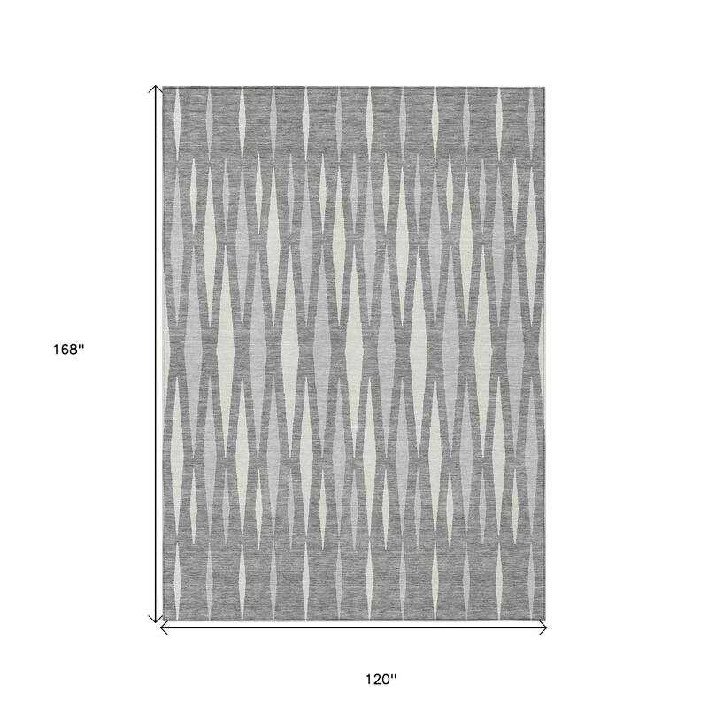 HomeRoots Geometric Transitional Rectangle Outdoor Rug