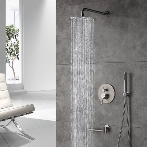 Round 3 Functions Wall Mount Dual Shower Heads Shower System