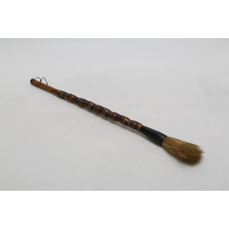 Artissance 15" Small Brown Arhat Bamboo Calligraphy Brush - Brown