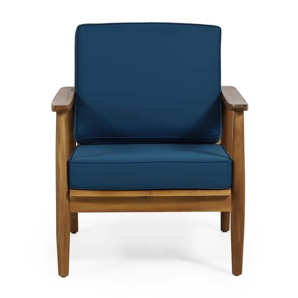 Willowbrook Acacia Wood Outdoor Club Chair by Christopher Knight Home