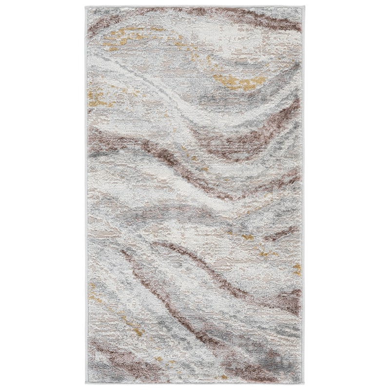 SAFAVIEH Palma Hellen Modern Abstract Rug - 2'2" x 3'9" - Beige/Brown