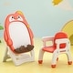preview thumbnail 1 of 10, Baby Blackboard Learning Table and Chair for Children's Indoor Red