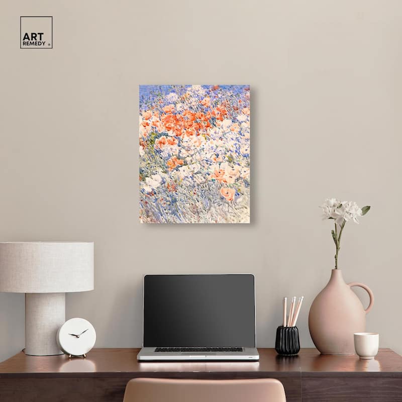 Island Garden by Childe Hassam Canvas by Art Remedy, Gallery Wrapped