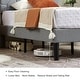 preview thumbnail 13 of 49, VECELO 2 Pack Upholstered Twin Size Kids Bed Frame Set of 2 Diamond Tufted Headboard with Crystal/Button Accents