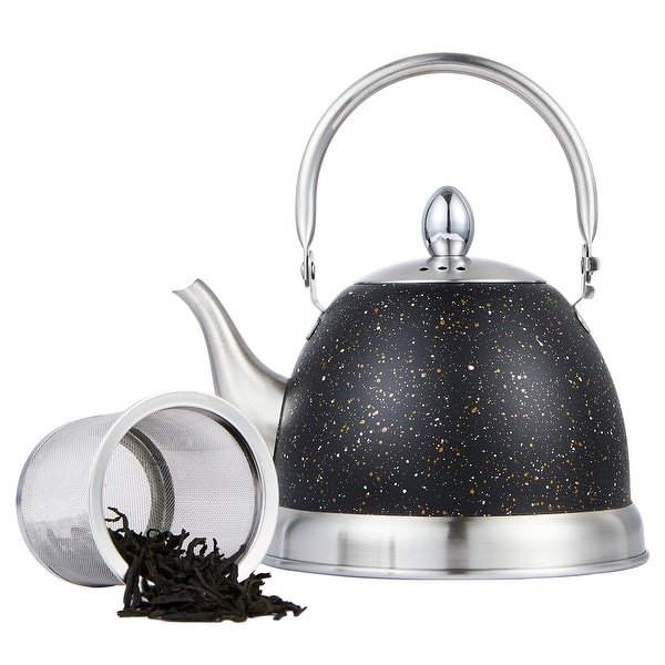 Creative Home 29 oz Cast Iron Tea Pot, Silver and Pink Color - Bed Bath &  Beyond - 30263416