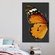 preview thumbnail 9 of 8, Oliver Gal 'Monarch and Glitter Butterfly' Animals Wall Art Canvas Print Insects - Orange, Black