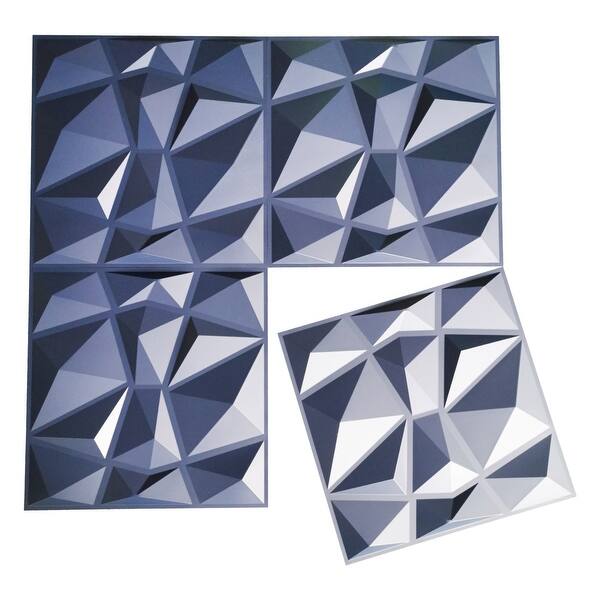Shop Art3d 3d Wall Panels Pvc Diamond Design 32 Sq Ft