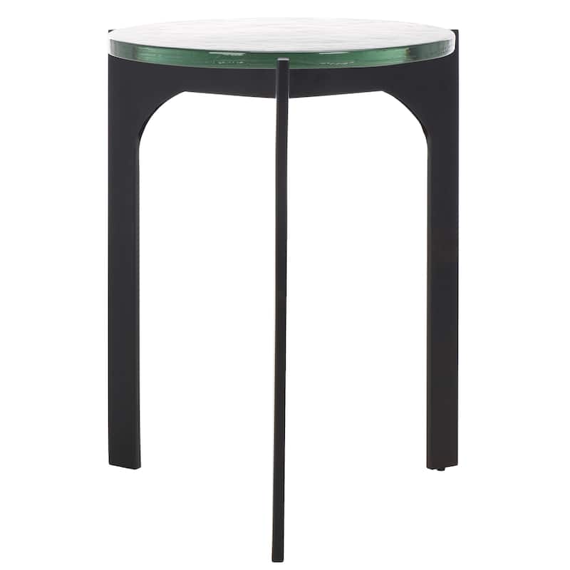 SAFAVIEH Couture Seymour Cast Glass Accent Table - 16Wx16Dx20H