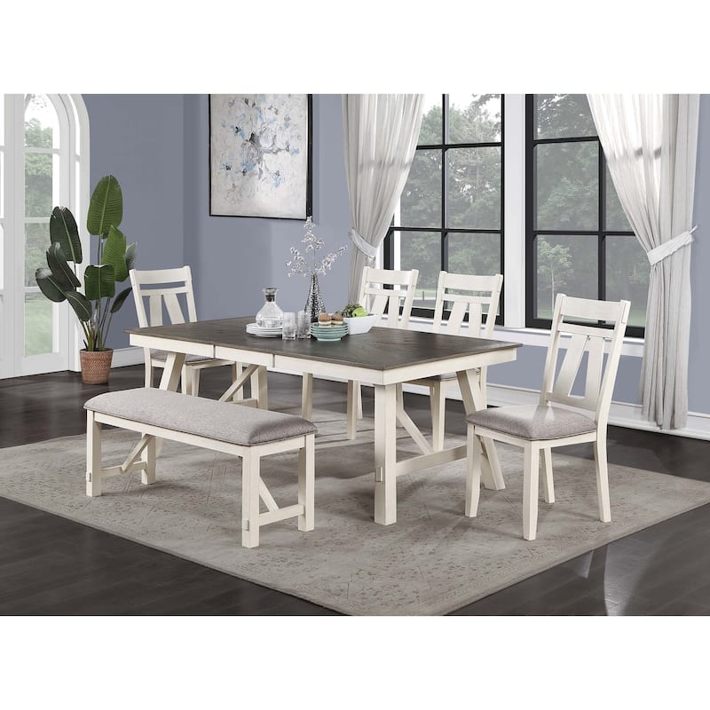 Upholstered Dining Chair White Finish Dining Room Furniture
