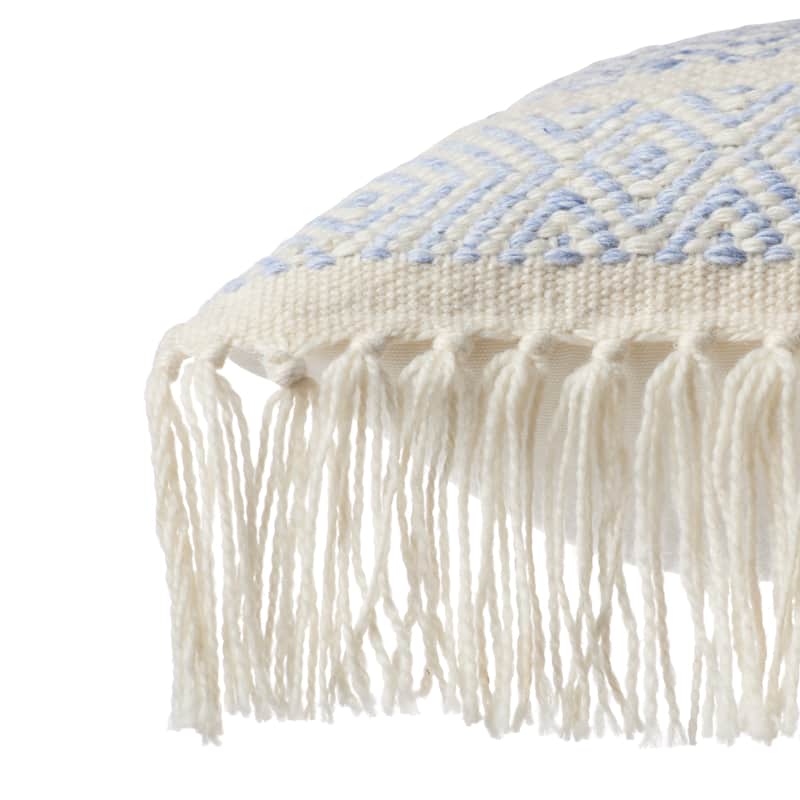 Iker Indoor/ Outdoor Chevron Lumbar Pillow