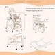preview thumbnail 21 of 19, 5 in 1 Baby High Chair, Convertible Toddler Table Chair Set, Rocking Chair, Multi-Function Seat w/ Wheels, Adjustable Seat Back