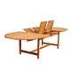 preview thumbnail 5 of 8, Amazonia Leble Outdoor Teak Patio Dining Oval Table