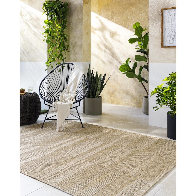 Livabliss Sandra Farmhouse Outdoor Area Rug