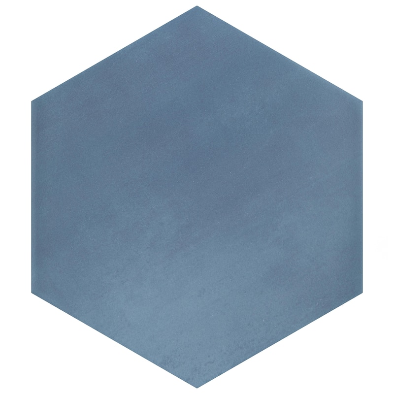 Merola Tile Horizon Hex Azul 7-3/4" x 9" Porcelain Floor and Wall Tile