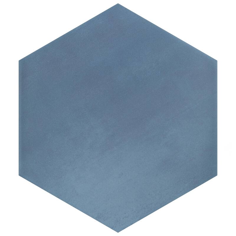 Merola Tile Horizon Hex Azul 7-3/4" x 9" Porcelain Floor and Wall Tile