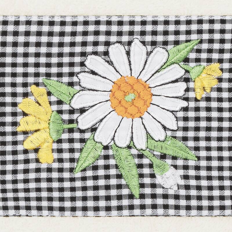 Authentic Hotel and Spa 100% Turkish Cotton Daisy 3PC Embellished Towel Set