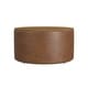 preview thumbnail 43 of 59, HomePop Round Storage Ottoman table with Wood Top