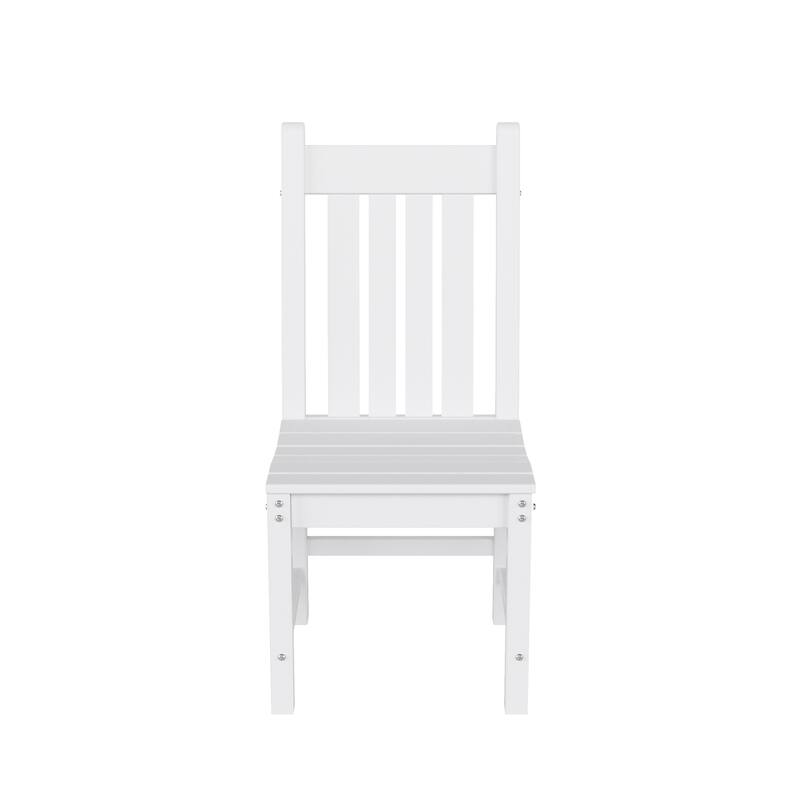 Laguna Hdpe All Weather Outdoor Patio Dining Chair - White