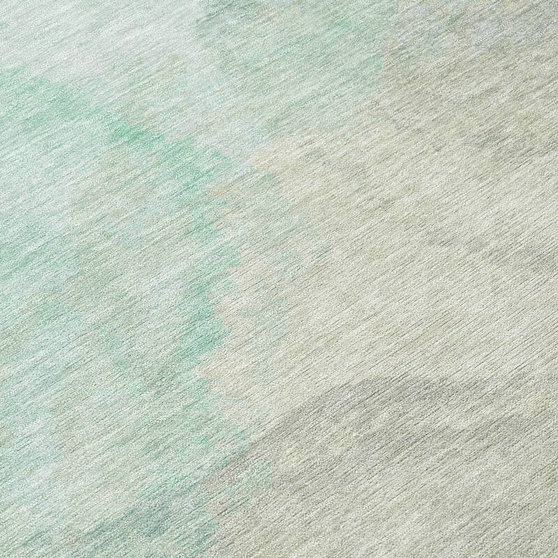 Machine Washable Indoor/ Outdoor Abstract Muted Chantille Rug