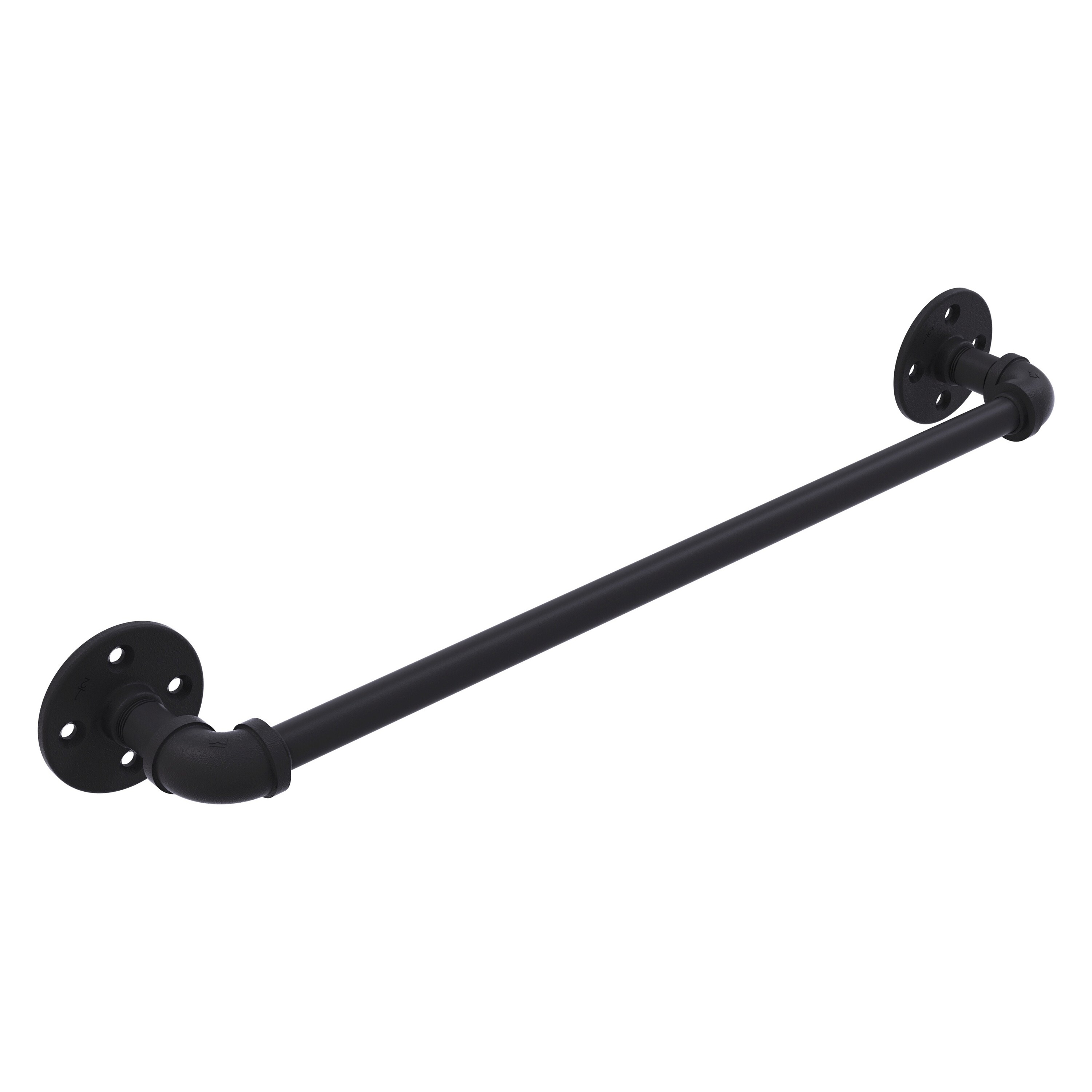 Allied Brass Southbeach Matte Black Freestanding Towel Rack 5-in x 12-in x  9-in in the Towel Racks department at