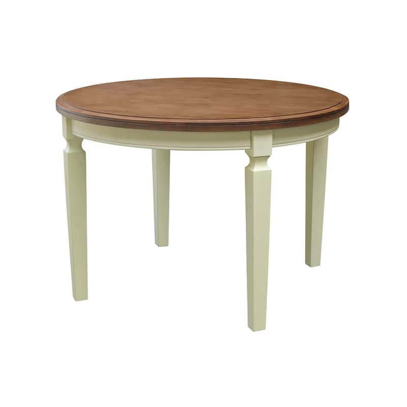 44 x 44 in. Round Top Dining Table - Hickory/Shell