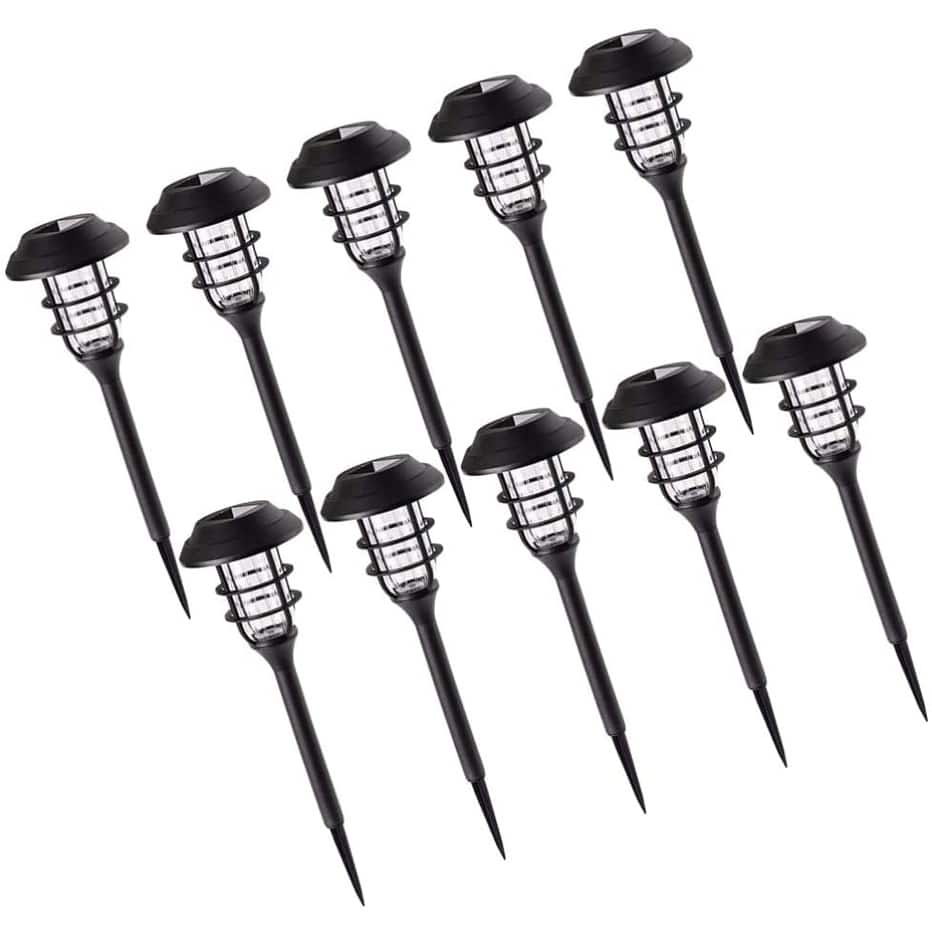 10 Pack Solar Garden Lights LED Landscape Yard Lawn Decor Lamps