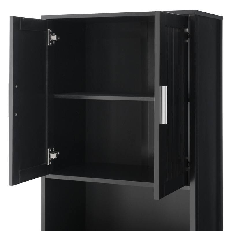 Bathroom Storage Cabinet Tall, 70.9" Cabinet Freestanding, Bathroom Pantry with Drawer, 2 Adjustable Shelves, Open Storage