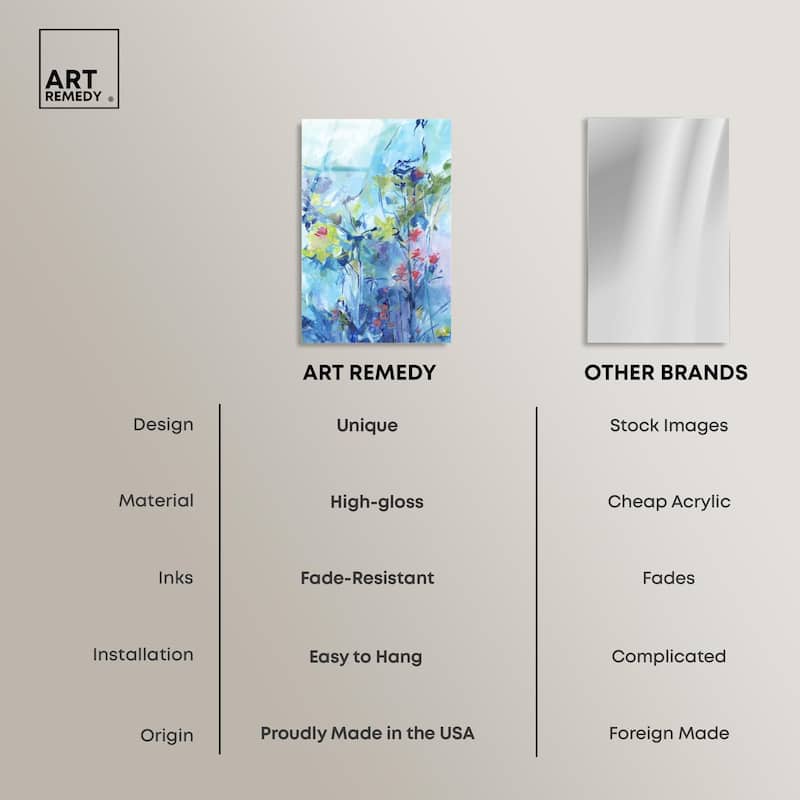 Heavenly Blue II Acrylic by Art Remedy, Ready to Hang
