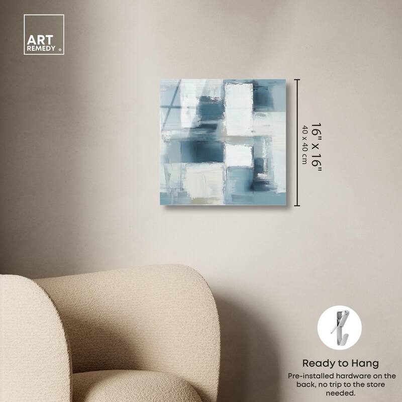 Deconstructed Blue I Acrylic by Art Remedy, Ready to Hang