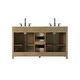preview thumbnail 7 of 9, Elegant Lighting VF29560D Alina 60" Free Standing Double Basin Vanity