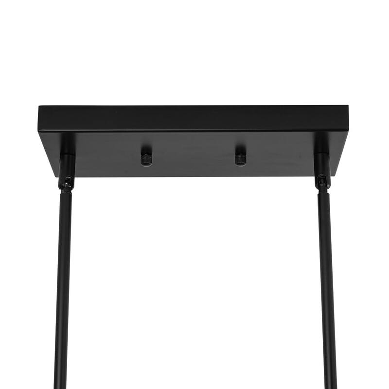 Modern Farmhouse 8-Light Square Frame Kitchen Island Chandelier - 35.8in