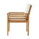 preview thumbnail 7 of 12, Okemo Acacia Wood Outdoor 7-Piece Outdoor Dining Set with Table and 6 Dining Chairs with Cushions
