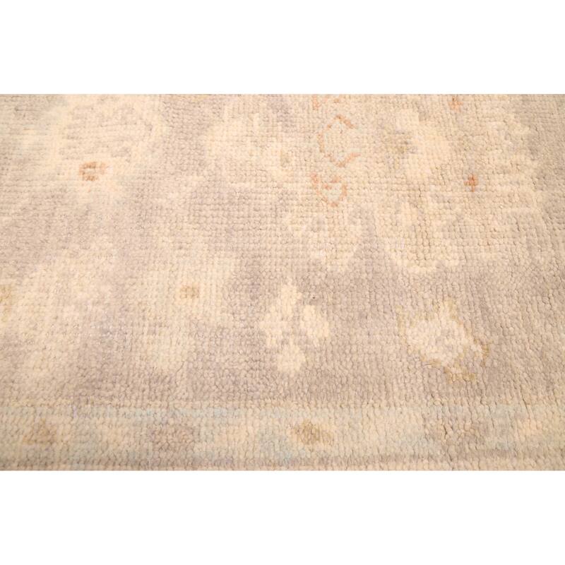 ECARPETGALLERY Hand-knotted Modern Oushak Grey Wool Rug - 7'8 x 9'11