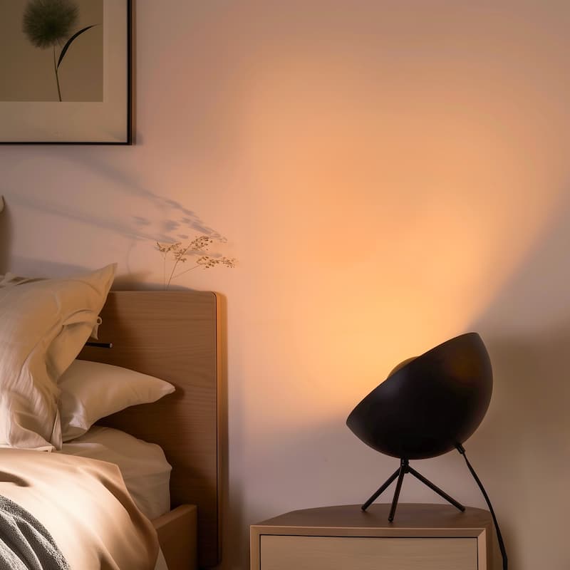 Mid Century Satellite Radar Table Lamp