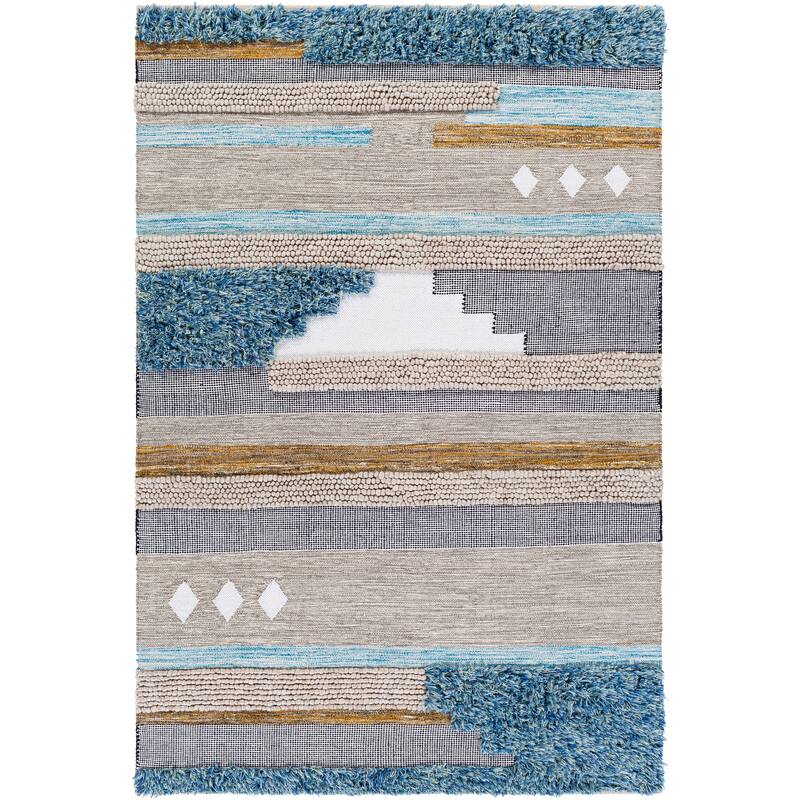 Pavan Handmade Bohemian Striped Area Rug