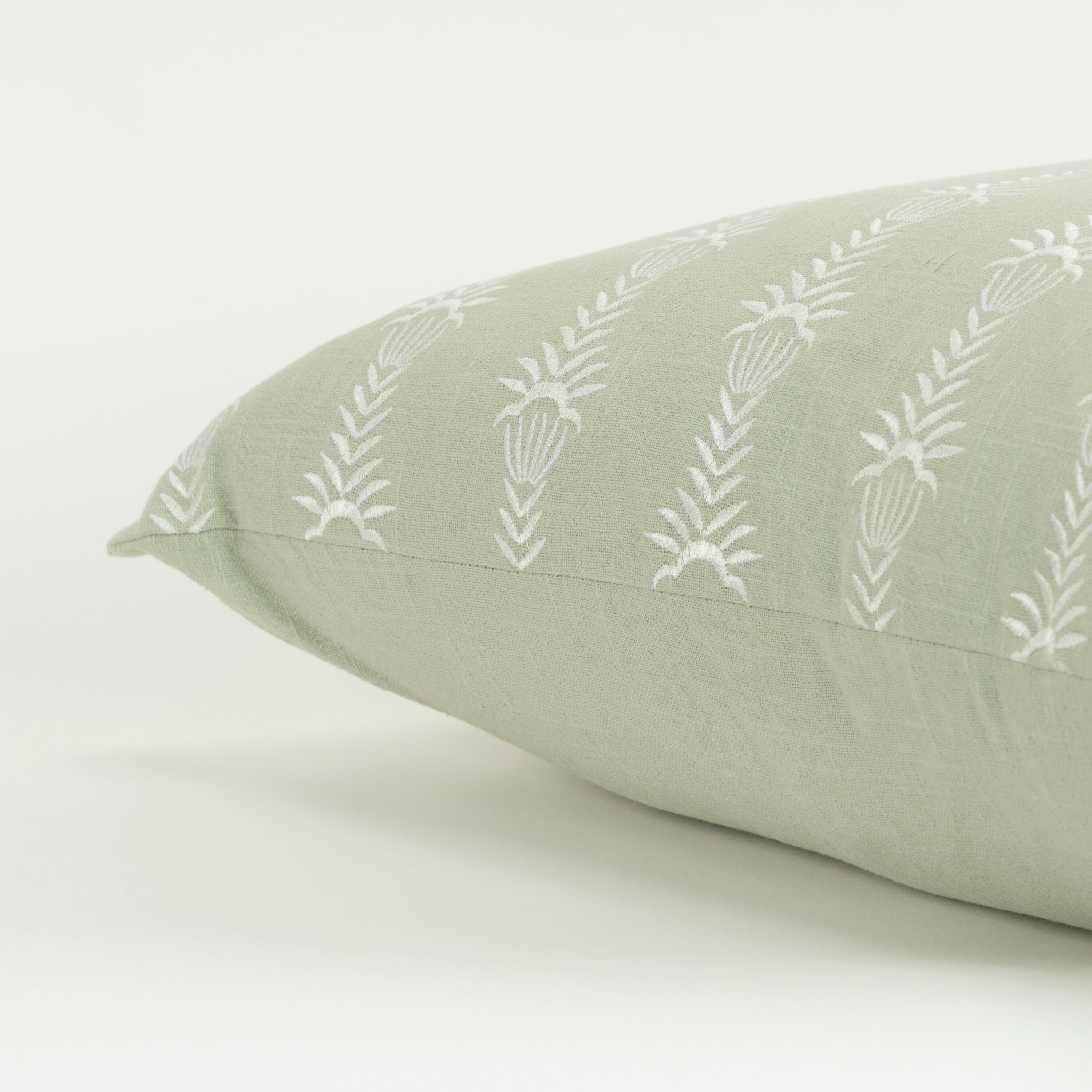 Rizzy Home Embroidered Throw Pillow Cover-image