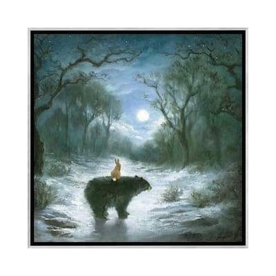 iCanvas "Isabella And The Bear" by David Joaquin Framed